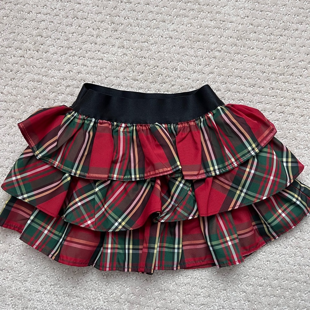Ralph Lauren Red and Green Plaid Skirt